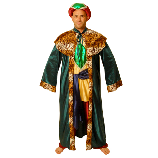 REF 418. Disfraz de Rey Baltasar deluxe. Talla única