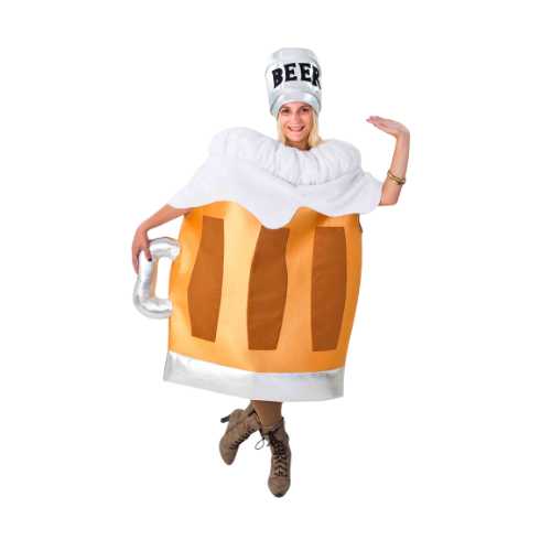 REF 731. Disfraz de Jarra de cerveza. Talla única